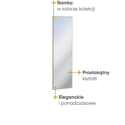 Zestawy Mebli Do Salonu|Zestawy Mebli Do Przedpokoju>lenart. Lustro do przedpokoju QUANT dąb artisan