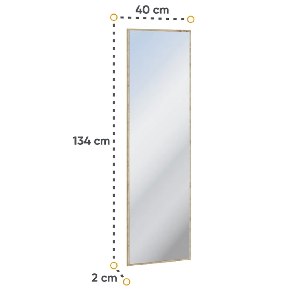Zestawy Mebli Do Salonu|Zestawy Mebli Do Przedpokoju>lenart. Lustro do przedpokoju QUANT dąb artisan