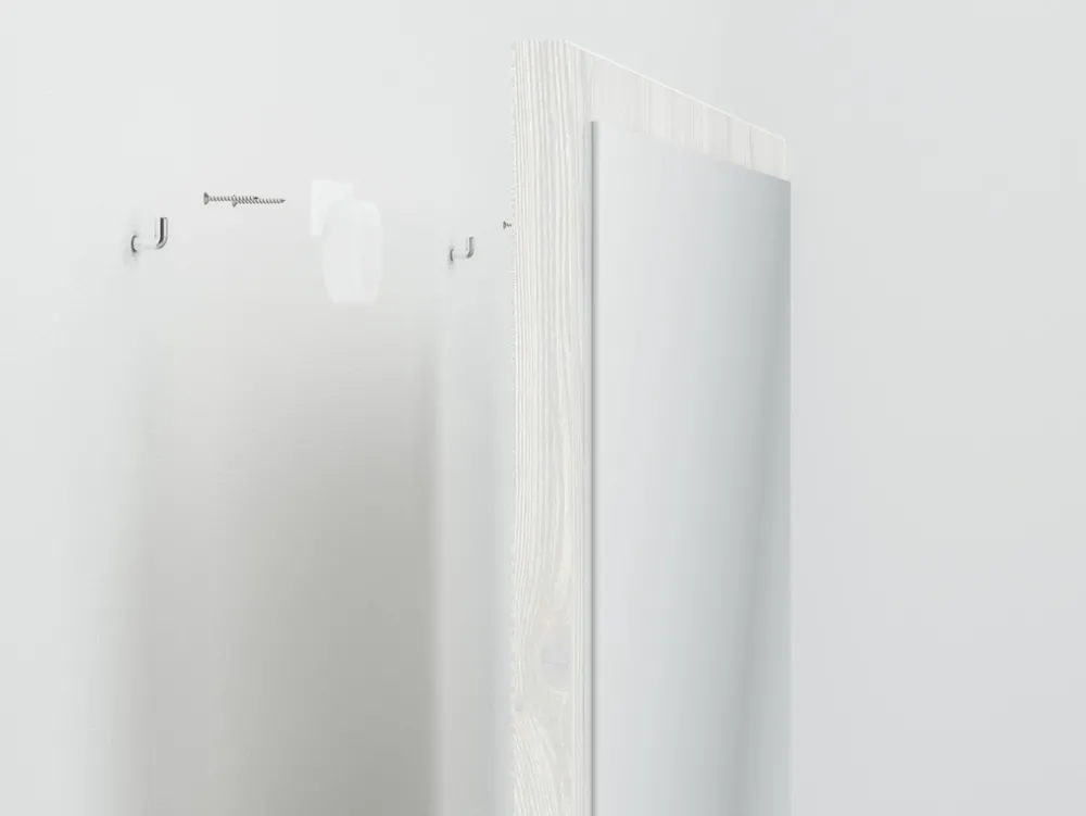 Wieszaki Do Przedpokoju>ML Meble Lustro do przedpokoju 50x65 cm HYGA sosna biała