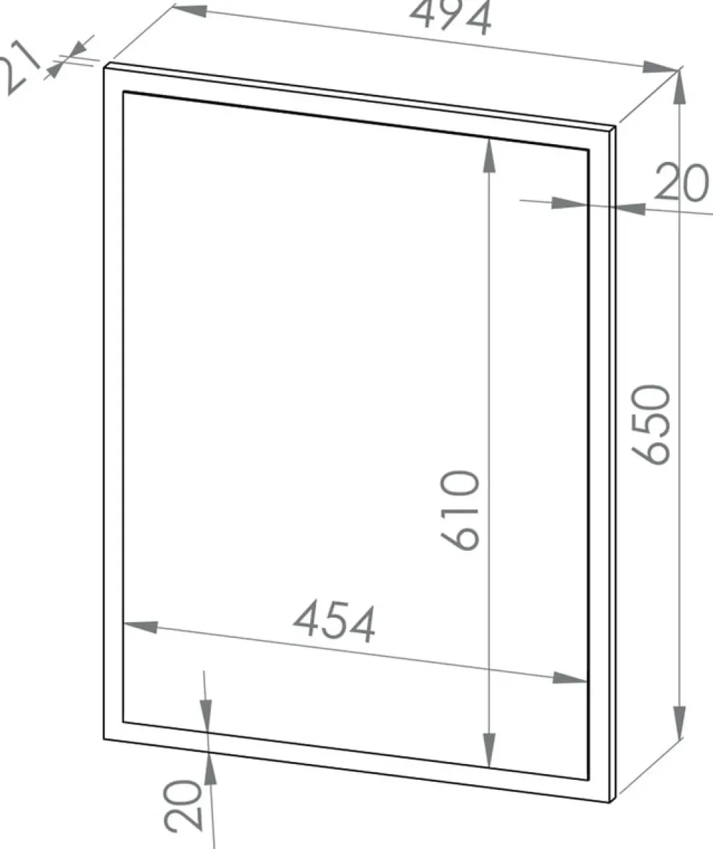 Wieszaki Do Przedpokoju>ML Meble Lustro do przedpokoju 50x65 cm HYGA sosna biała