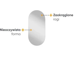 Zestawy Mebli Młodzieżowych>lenart. Lustro do toaletki HARMONY 45x90 cm