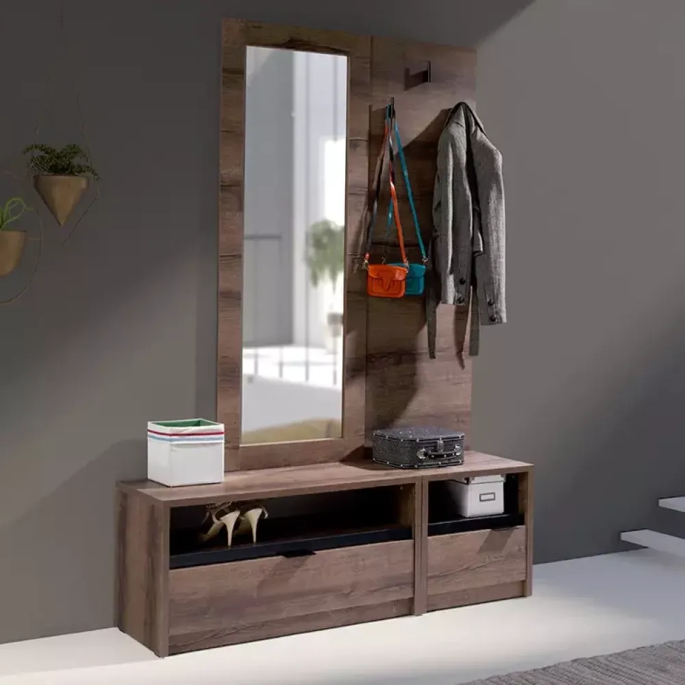 Lustra|Zestawy Mebli Do Sypialni>GiB Meble Lustro wiszące prostokątne dąb monastery DENIS