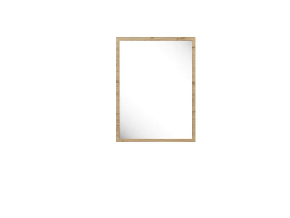 Lustra>ML Meble Lustro z ramką do przedpokoju 50x65 cm NEVIO dąb artisan