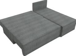 Narożniki>IZABELLA MEBLE Mała czarna rozkładana rogówka z funkcją spania HECTOR