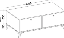 Szafki Rtv></noscript>Lempert Mała czarna szafka RTV pod telewizor 120 cm TOKEN czarny grafit