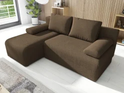 Meble Dla Dzieci|Narożniki></noscript>IZABELLA MEBLE Mała kanapa narożna z funkcją spania do salonu boucle ERNEST