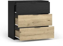 Meble Dla Dzieci|Meble Młodzieżowe>MEBLOSIEK Mała komoda 80 cm do sypialni z szufladami UTOPIA