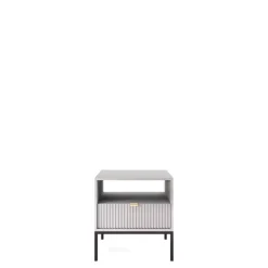 Szafki Nocne>PIASKI Mała szafka nocna z szufladą nowoczesna AVANTI szary