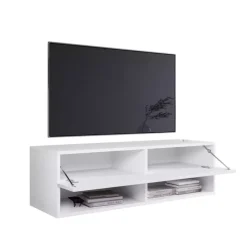 Szafki Rtv>BRATEX Mała szafka RTV 100cm biała AROMA biały