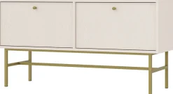 Szafki Rtv>Lempert Mała szafka RTV pod telewizor do salonu 120 cm TOKEN beż piaskowy