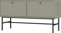 Szafki Rtv>Lempert Mała szafka RTV pod telewizor do salonu 120 cm TOKEN eukaliptus