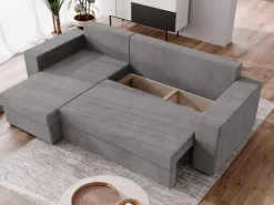 Meble Dla Dzieci|Narożniki>NEXT COLLECTION Mała szara rogówka z funkcją spania DEMI