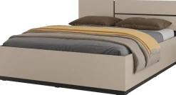 Meble Młodzieżowe|Łóżka Młodzieżowe>Helvetia Małżeńskie beżowe łóżko do sypialni 160x200 cm CROSS congo