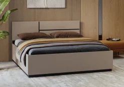 Meble Młodzieżowe|Łóżka Młodzieżowe>Helvetia Małżeńskie beżowe łóżko do sypialni 160x200 cm CROSS congo