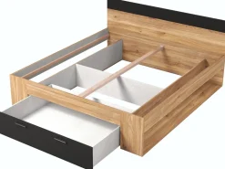 Łóżka Małżeńskie|Łóżka Z Zagłówkiem>Helvetia Małżeńskie łóżko do sypialni 180x200 cm z szufladą BETA