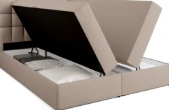 Łóżka Ze Stelażem|Łóżka Z Zagłówkiem>BROMARKT Małżeńskie łóżko kontynentalne 160x200 cm z pojemnikiem DAKOTA