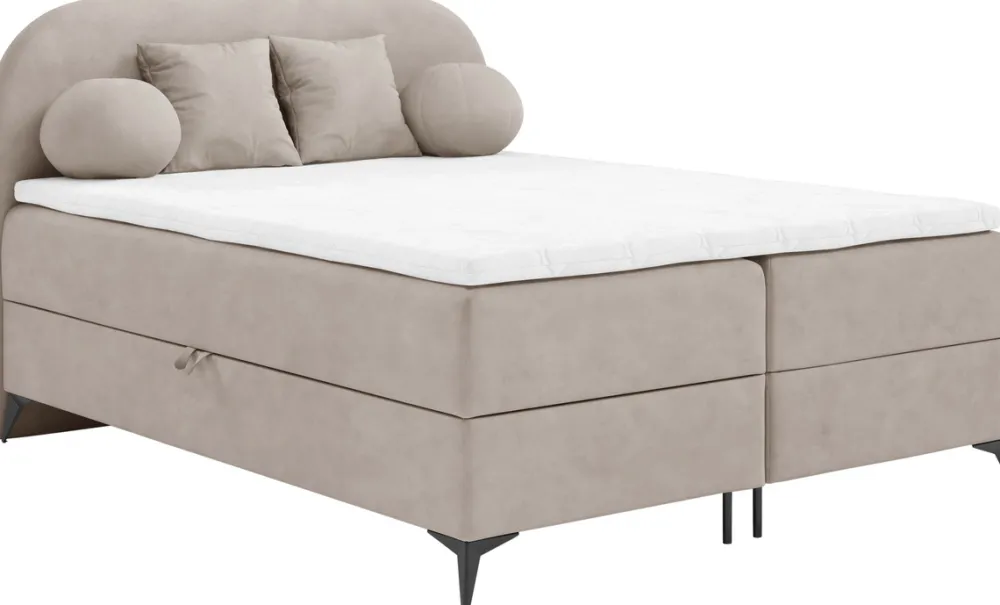 Łóżka Małżeńskie|Łóżka Ze Stelażem>BROMARKT Małżeńskie łóżko 180x200 cm kontynentalne do sypialni SERENO