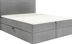 Łóżka Kontynentalne|Łóżka Ze Stelażem>BROMARKT Małżeńskie łóżko 180x200 cm tapicerowane kontynentalne z pojemnikiem MALIBU