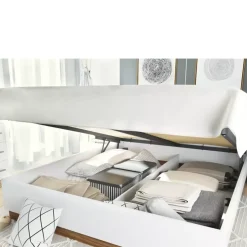 Łóżka Małżeńskie|Łóżka Z Zagłówkiem></noscript>lenart. Małżeńskie łóżko ze stelażem 180x200 cm DENTRO