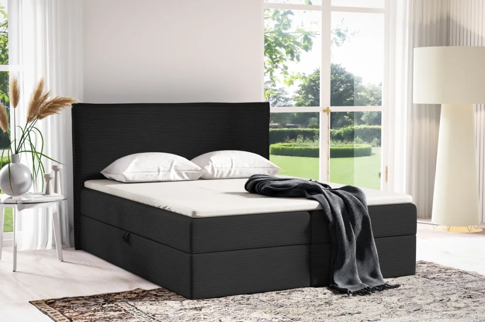 Łóżka Młodzieżowe|Łóżka Ze Stelażem>BROMARKT Małżeńskie kontynentalne łóżko do sypialni 140x200 cm MALIBU