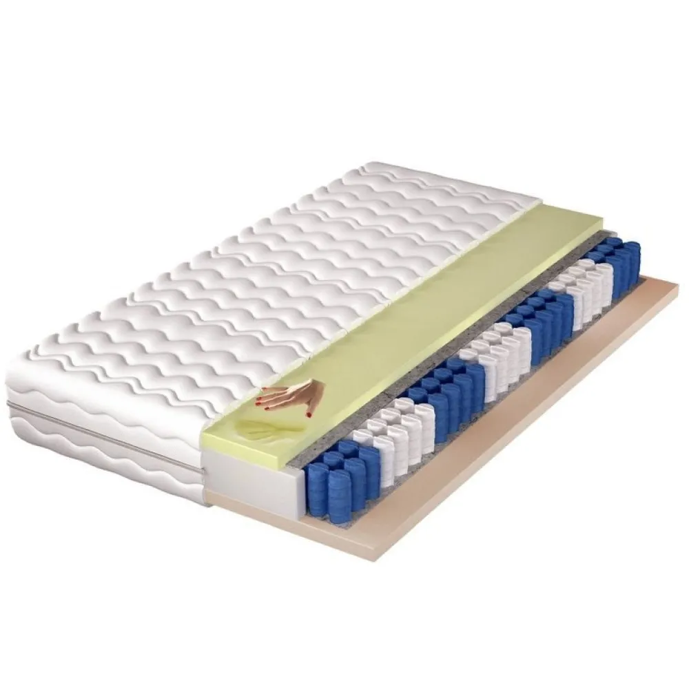 Materace Kieszeniowe|Materace>WOJTEX Materac kieszeniowy visco + pianka wysokoelastyczna 120X200 ANTIGUA