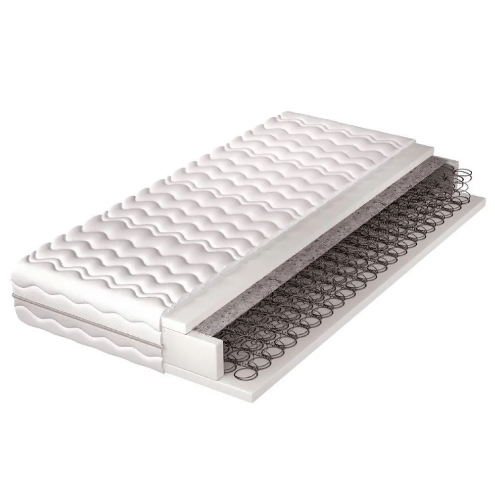 Materace Piankowe|Materace Bonellowe>WOJTEX Materac sprężynowy bonellowo-piankowy 100x200 PONCHO
