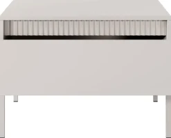 Ławy I Stoliki>LASKI Mały owy stolik kawowy z szufladą 68 cm SAREVO beż