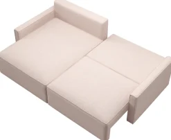 Meble Dla Dzieci|Meble Młodzieżowe>BROMARKT Mały narożnik biały z funkcją spania i pojemnikiem NORBERT