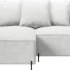 Meble Dla Dzieci|Narożniki>BROMARKT Mały narożnik do salonu na nóżkach z poduchami i funkcją spania BOCCO biały