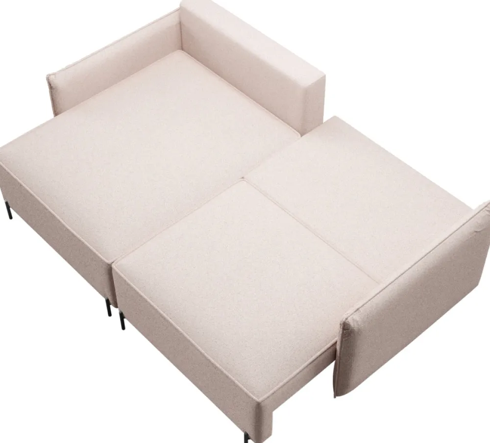 Meble Dla Dzieci|Narożniki>BROMARKT Mały narożnik do salonu na nóżkach z poduchami i funkcją spania BOCCO biały