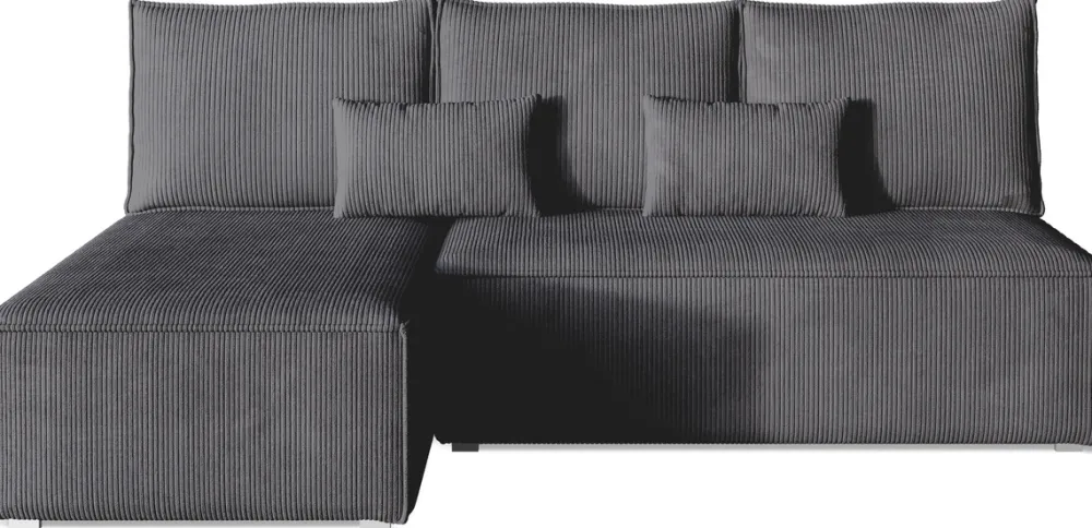 Meble Dla Dzieci|Meble Młodzieżowe>BROMARKT Mały narożnik z funkcją spania do salonu szary TOP SLIM