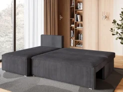 Meble Dla Dzieci|Meble Młodzieżowe>BROMARKT Mały narożnik z funkcją spania do salonu szary TOP SLIM
