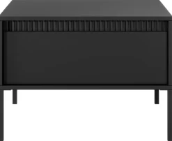 Ławy I Stoliki>LASKI Mały nowoczesny stolik kawowy z szufladą 68 cm SAREVO czarny