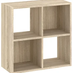 Regały Na Książki|Regały Dla Dzieci>INTER MEBLE Mały regał do salonu 61 cm z półkami CORTA dąb sonoma