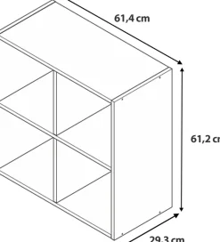 Regały Na Książki|Regały Dla Dzieci></noscript>INTER MEBLE Mały regał do salonu 61 cm z półkami CORTA dąb sonoma