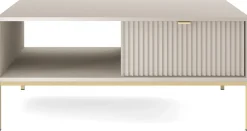 Zestawy Mebli Do Salonu|Ławy I Stoliki>PIASKI Mały stolik kawowy do salonu z szufladą AVANTI cashmere kaszmir