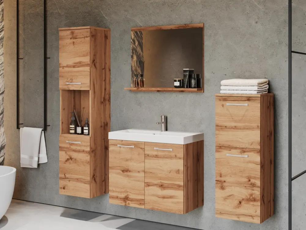 Meble Łazienkowe>BRATEX Meble do łazienki MOLO dąb wotan