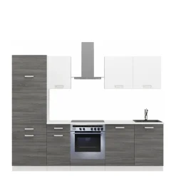 Meble Kuchenne>Lempert Meble do kuchni z zabudową piekarnika 260 cm TONY dąb ribbeck