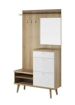 Garderoby|Szafy Z Lustrem>PIASKI Meble do przedpokoju styl skandynawski PRIMA