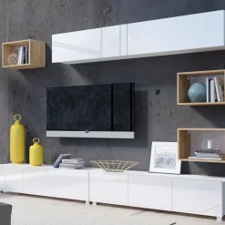 Zestawy Mebli Do Salonu|Zestawy Mebli Młodzieżowych>GiB Meble Meble do salonu biały połysk MODERN 31