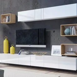 Zestawy Mebli Do Salonu|Zestawy Mebli Młodzieżowych>GiB Meble Meble do salonu biały połysk MODERN 31