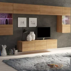 Meblościanki|Zestawy Mebli Młodzieżowych>GiB Meble Meble do salonu MODERN 2 dąb złoty