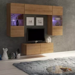 Zestawy Mebli Do Salonu|Zestawy Mebli Młodzieżowych>GiB Meble Meble do salonu MODERN 10 dąb złoty