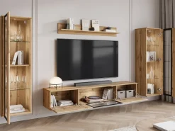 Meblościanki>BRATEX Meble do salonu meblościanka CAVIO dąb wotan