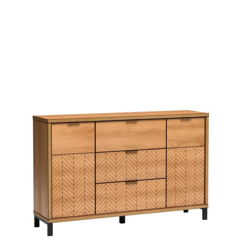 Zestawy Mebli Do Salonu>JARSTOL Meble do salonu nowoczesne FONETTI dąb karmel