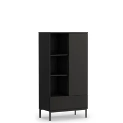 Zestawy Mebli Do Salonu></noscript>GiB Meble Meble do salonu nowoczesne QUARTE Czarne czarny