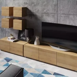 Meble Młodzieżowe|Zestawy Mebli Do Salonu>GiB Meble Meble do salonu w nowoczesnym stylu MODERN 18 dąb złoty