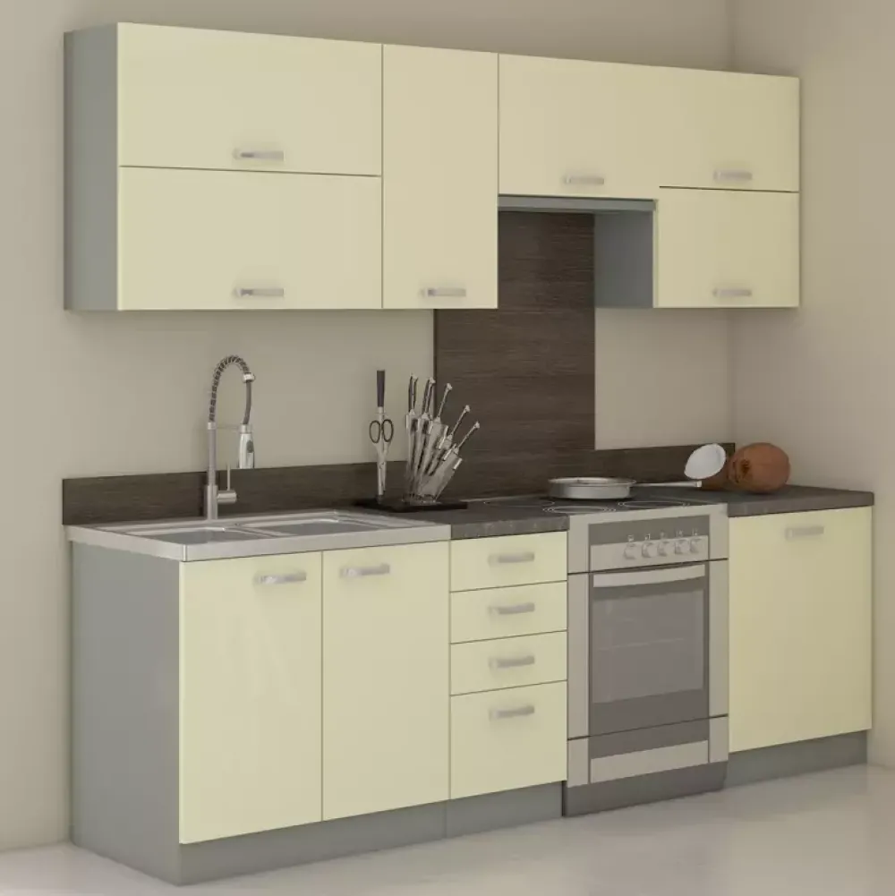 Meble Kuchenne>Lempert Meble kuchenne krem połysk CARMEN 1