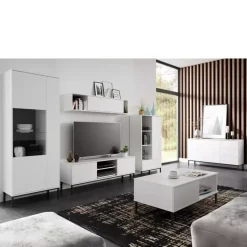 Zestawy Mebli Do Salonu>GiB Meble Meble loftowe do salonu QUARTE Białe
