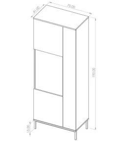 Zestawy Mebli Do Salonu></noscript>GiB Meble Meble w stylu loft QUARTE Dąb Hikora